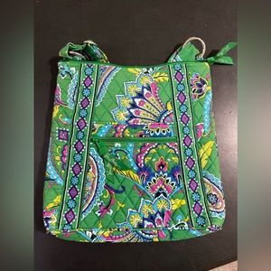 Vera Bradley green crossbody purse